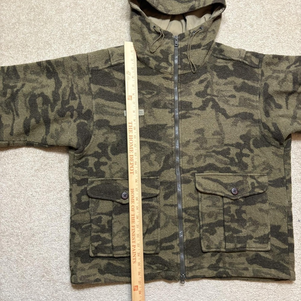 Columbia Men's Camouflage Hooded Field Jacket - Olive Green & Dark Green - Picture 6 of 13